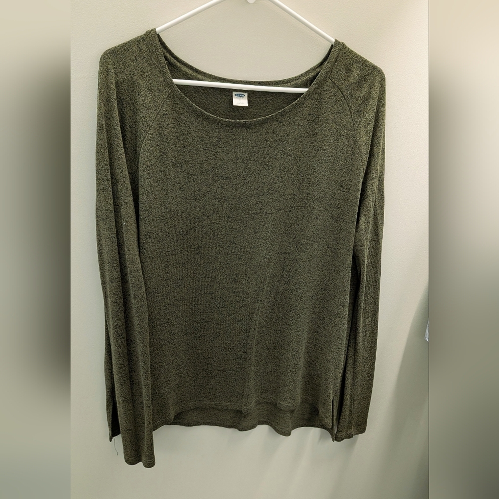 Old Navy Dark Olive Women's Crew Neck Sweater